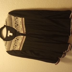 *sold* Cute cropped H & M crepe jacket with tassel tie